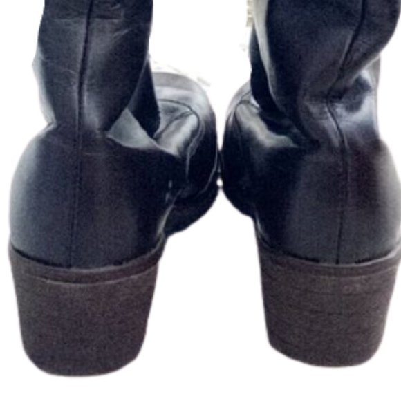 BRAND NEW ALPES  Brown Leather Boots WIDE CALF  Fit Size 7.5   NWT - Picture 3 of 5